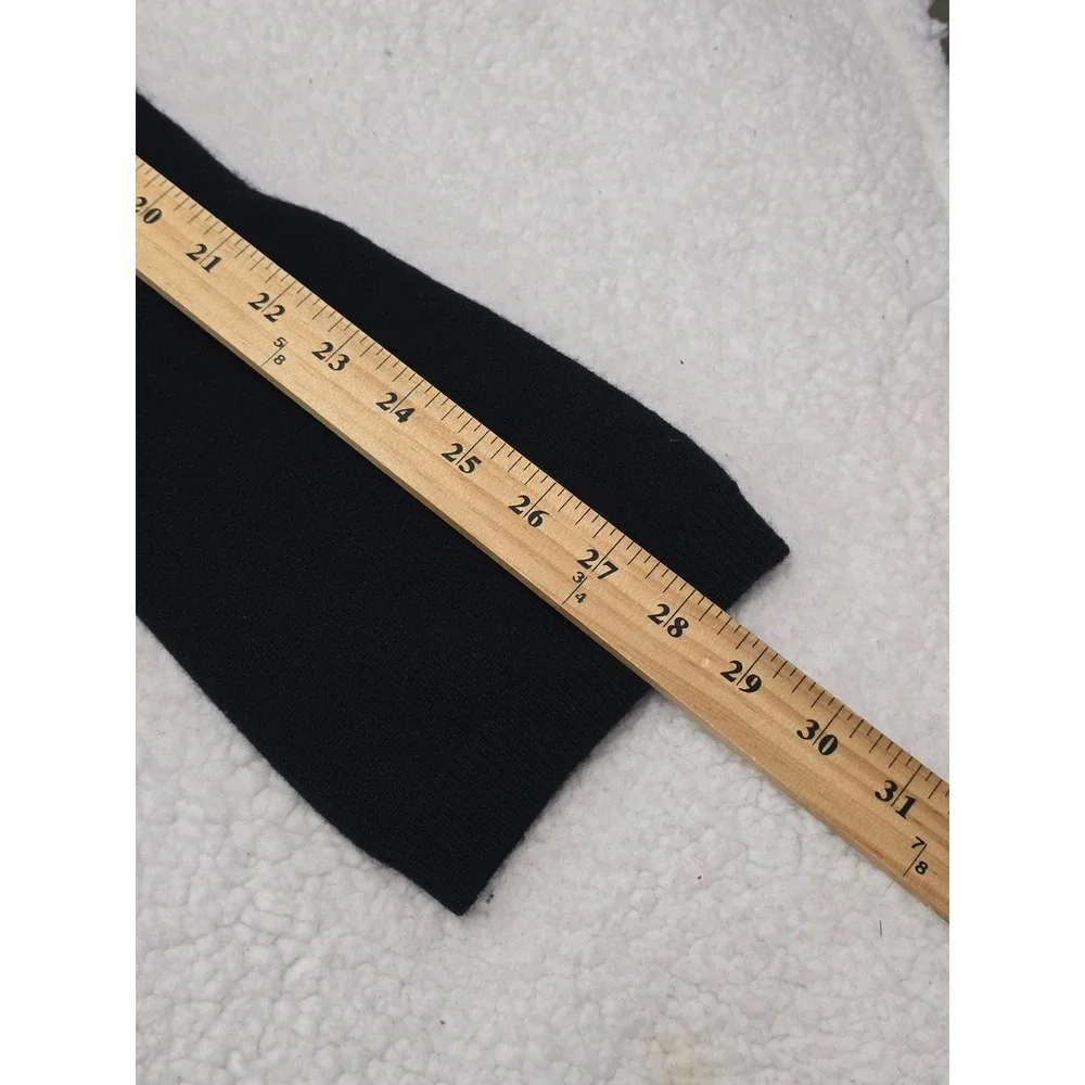 ARLOTTA Black 100%‎ Cashmere Hooded Long Open Front Cardigan Sweater